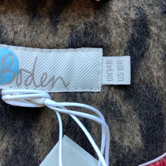 NEW with Tags BODEN Horsell leopard print cropped Jacket Coat UK 14 US 10 - Picture 7 of 11